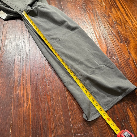 NWT American Eagle Pants Womans 16 Gray Super High Rise Baggy Wide Leg Stretch - Picture 11 of 16